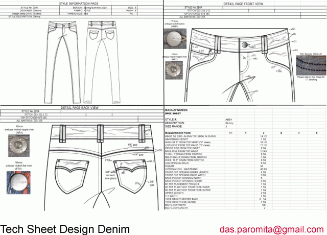 garment fit technician Technical Clothing Designer