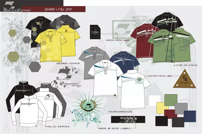 Collection Design and Tech Pack Development for Tennis and Gulf Wear
