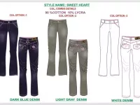 Womens Denim Jeans Tech Pack Service