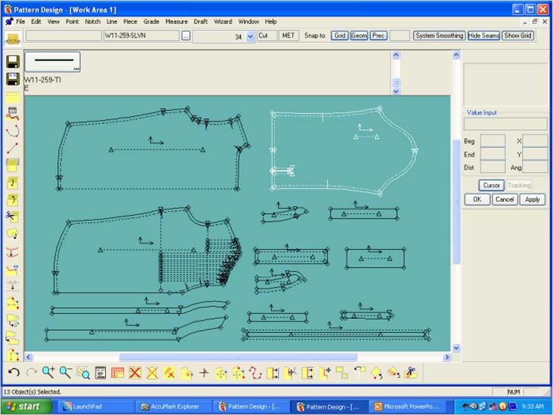 pattern design on CAD